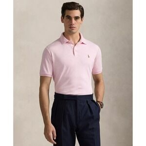 NWT MENS SZ XXL POLO RALPH LAUREN S/S POLO SHIRT~PINK HEATHER~NWT